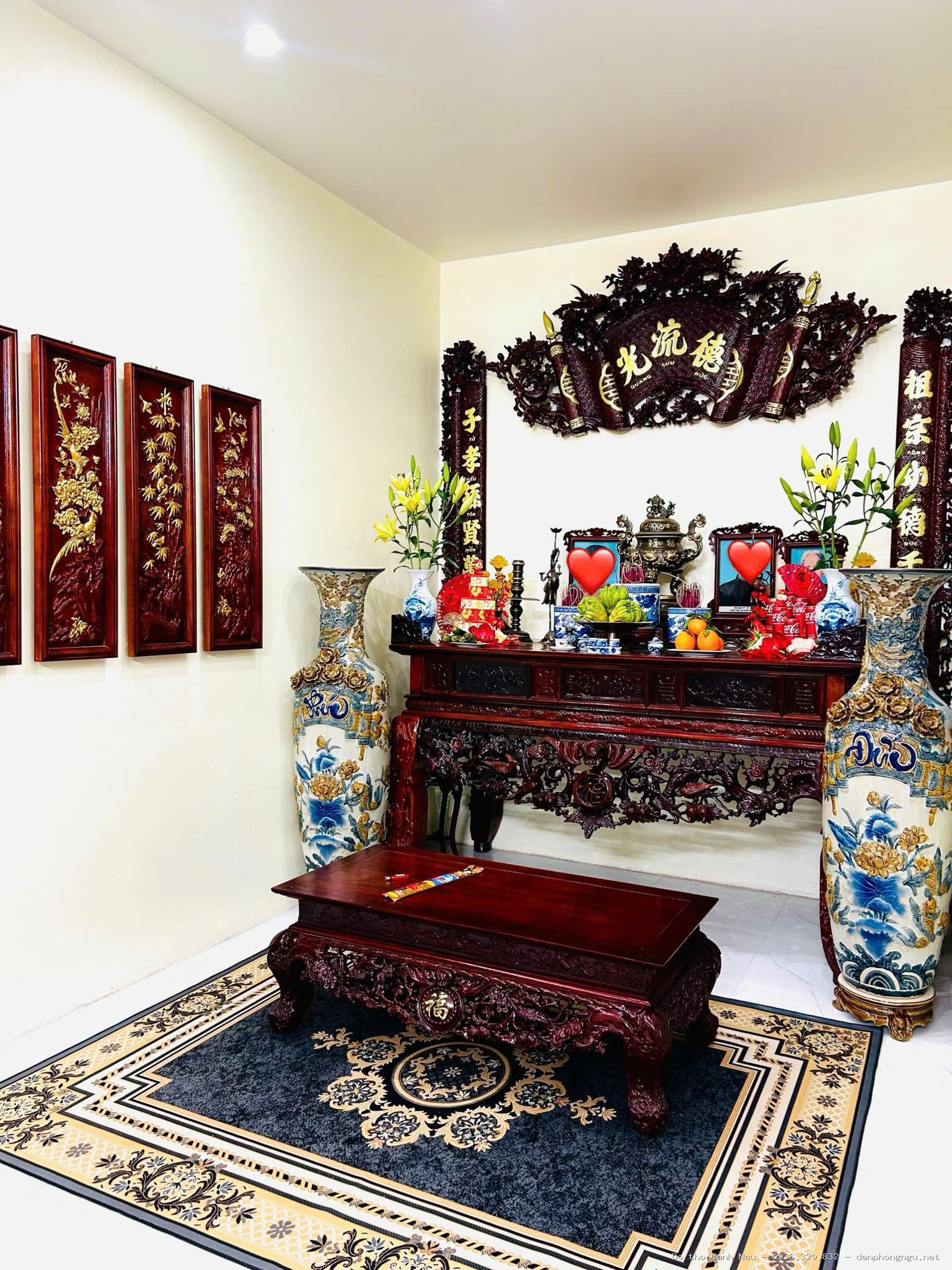 Mẫu phòng thờ gác lửng đẹp, hợp phong thủy - Bàn Thờ Chung Cư